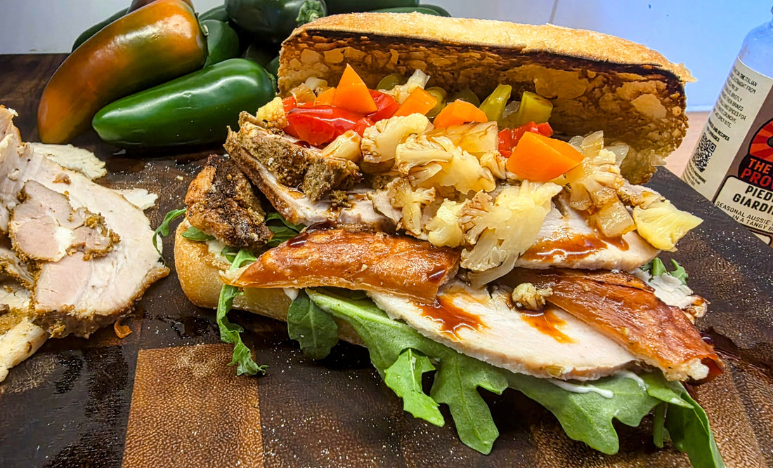 Porchetta Sandwich with Tangy Giardiniera